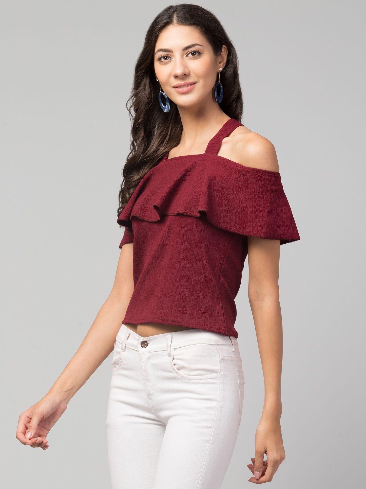 Women's Cotton Blend Solid Tops