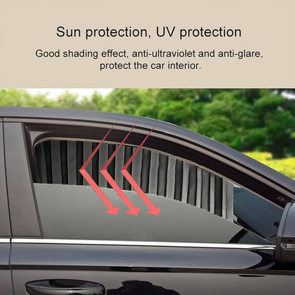 Curtain For Car Window  Heat  Sunshade Protection (4 Pcs With Curtain Hook  Adhesive Tap Set)