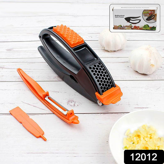 Multifunctional Garlic Press Garlic Mincing  Crushing Tool (1 Pc)