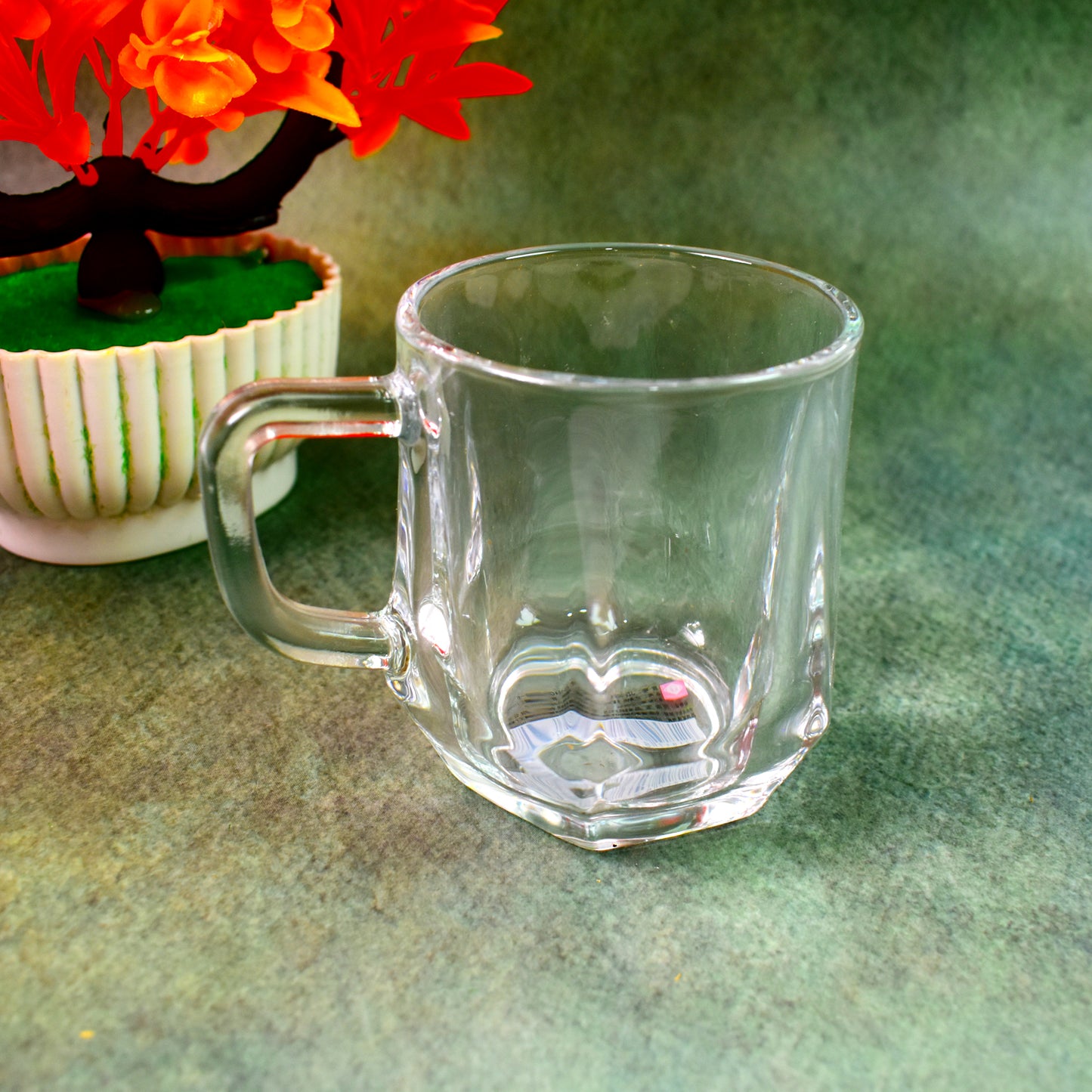 Glass Coffe  Tea Cup  Mug Enjoy Your Drink In Style (6 Pcs Set  300 Ml)