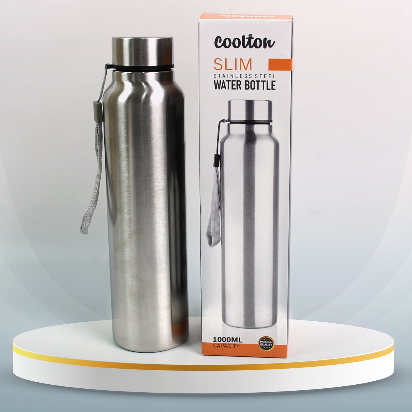 Stainless Steel Double Wall Vacuum-insulated Drink Water Bottle (1000 Ml)