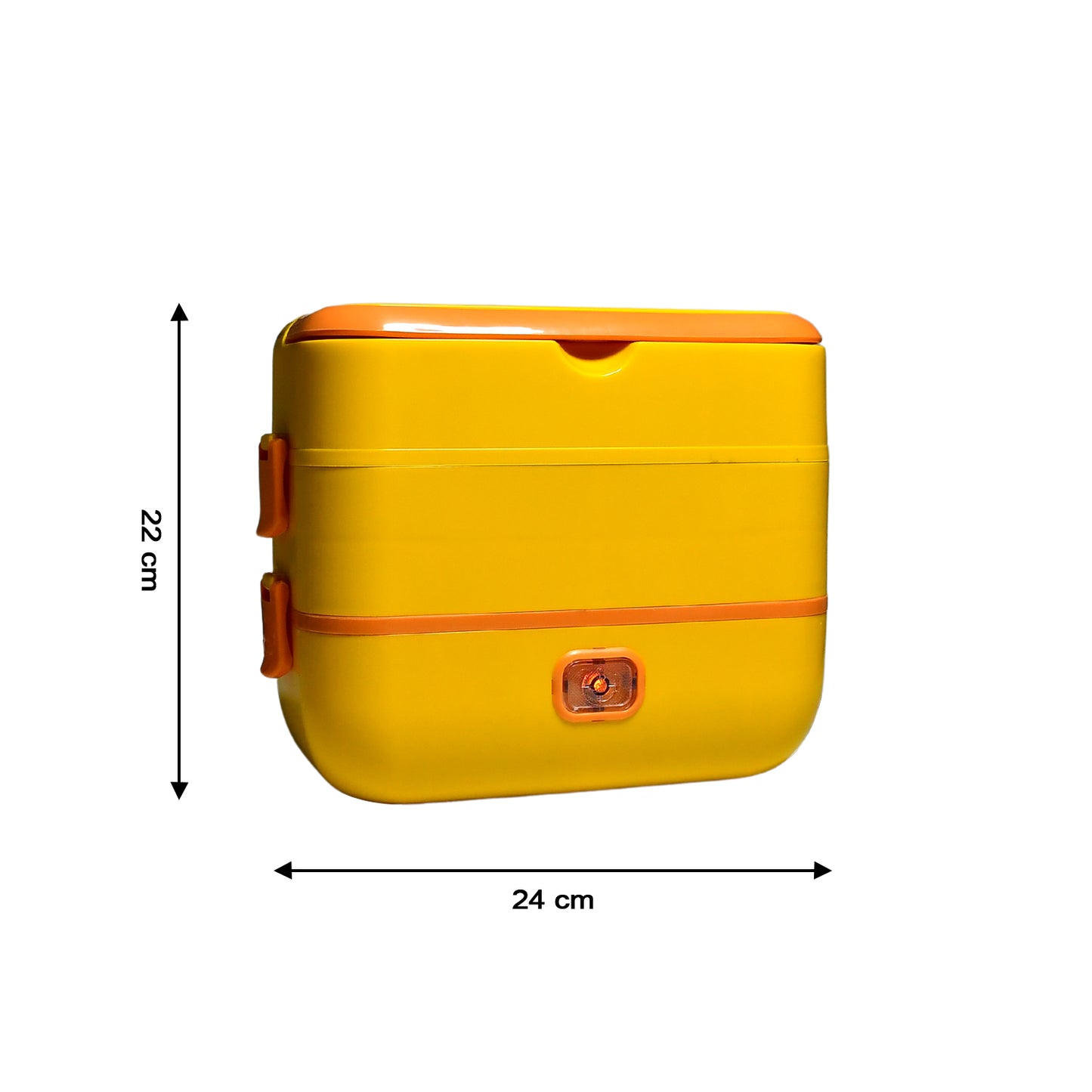 2944 2layer Electric Lunch Box For Office Portable Lunch Warmer With Removable 4 Stainless Steel Container.