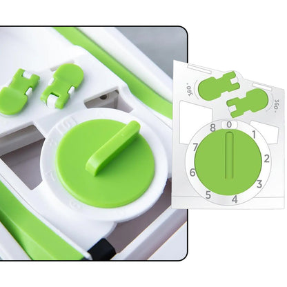 2801 Multi Functional Time Saving Adjustable Hand Press Vegetables Chopper