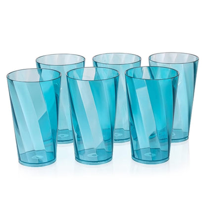 2353 Premium Juice And Water Glasses Set Of 6 Transparent 300ml Drinking Water Glasses Stylish  Crystal Square Highball Glasses For Water Juice  Cocktails Glass Set Of 6 For Water