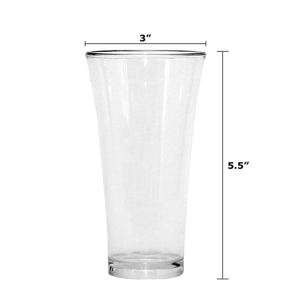 0630 Stylish Look Plastic Juicy Glass Transparent Glasses Set 300ml (6pcs)