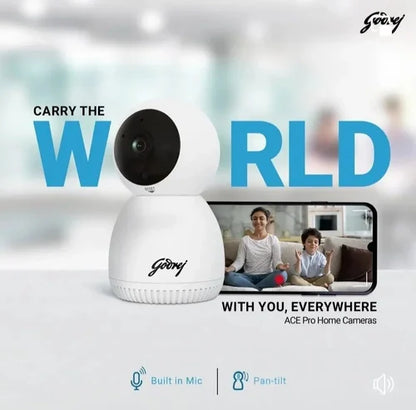 Godrej EVE PRO 5 Pan Tilt Smart WiFi Security Camera With 350 Degree