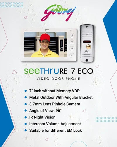 Godrej Seethru RE7 Eco White Video Door Phone