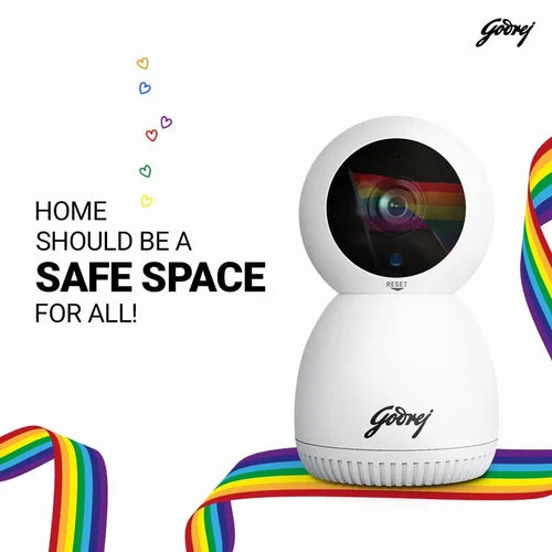 Godrej ACE PRO 3MP Wifi, 2 Way Audio, Smart Motion Tracking, Humanoid Detection, Alarm System Home Camera