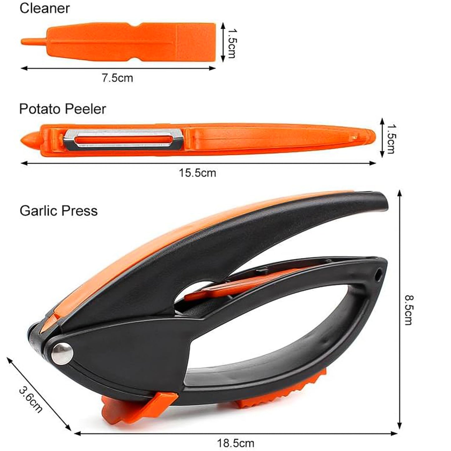 Multifunctional Garlic Press Garlic Mincing  Crushing Tool (1 Pc)