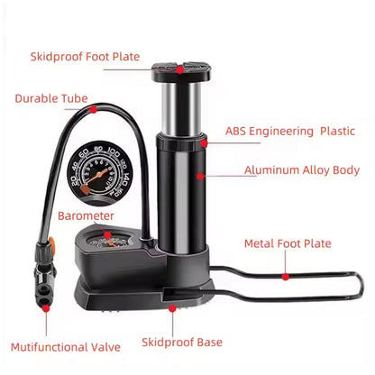 Portable High Pressure Foot Air Pump (1 Pc)